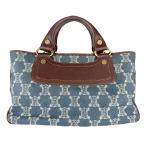 セリーヌ CELINE ハンドバッグ ブギーバッグ デニム/レザー インディゴブルー/ブラウン