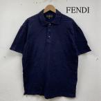 フェンディ 半袖 ポロシャツ ロゴ ワンポイント 刺繍 ハーフボタン ショートスリーブ 50 50135091 50135091