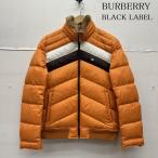 バーバリーブラックレーベル 裏地 ノバチェック 襟 ファー ダウン ジャケット BMP48-132-86 M 50143867 50143867