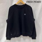 ショッピングフレッドペリー フレッドペリー TapedCrewNeckSweatshirt サイドスリットトレーナー ブラック Mサイズ M 50149149 50149149