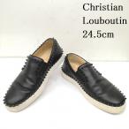 クリスチャン・ルブタン Spikeboat スパイク ボート スタッズ レザー スニーカー スリッポン 39 1/2 24.5cm 50149636 50149636