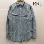 ダブルアールエル ラルフローレン 白タグ コットン ヘンプ マドラスチェック シャツ S 50152635 50152635