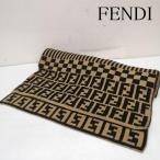 フェンディ FF柄 ズッカ ロゴ ストライプ ウール マフラー - 50153863 50153863