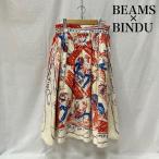 ショッピングウエスタン ビームスボーイ BINDU 別注 ウエスタンスカート ミモレ丈 フレア 総柄 - 50154820 50154820