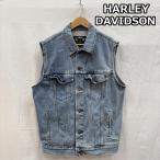 ショッピングハーレーダビッドソン ハーレーダビッドソン カナダ製 デニム トラッカー ベスト ジャケット ノースリーブ M 50155101 50155101