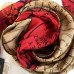 ショッピングヴィトン LOUIS VUITTON ルイヴィトン  菱形   スカーフ ブラウン ユニセックス