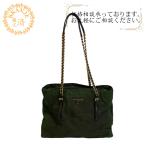 ショッピングPRADA PRADA プラダ  チェーンショルダー   トートバッグ カーキ レディース