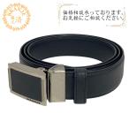 BURBERRY バーバリー  ホールレス 穴なし バックルベルト  ベルト ブラック メンズ