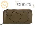 ショッピングエルメス HERMES エルメス  ラウンドジップ   長財布 ブラウン レディース