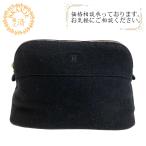 ショッピングHERMES HERMES エルメス   ボリードポーチ  ポーチ ブラック レディース