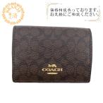 COACH/コーチ 91806 シグネチャー レザー 三つ折り財布 ブラウン レディース ブランド