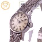 OMEGA オメガ ジュネーブ 手巻き ケース付き 2針 白文字盤 腕時計 シルバー レディース