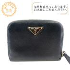 PRADA プラダ 三角ロゴ サフィアーノレザー 二つ折り財布 ブラック メンズ