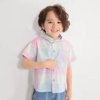 【SALE】【おそろい】マドラスチェック柄半袖シャツパーカー