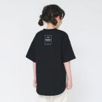 【アウトレット】ビッグシルエットTシャツ 半袖tシャツ 6分丈 スリット バックプリント 無地 シンプル トップス 男の子 ボーイズ 女の子 ガールズ 子供服