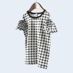 【SALE】【WEB限定/DRC/やわらか天竺】肩あきフリル半袖Tシャツ 女の子 ガールズ SS 春物 夏物 春夏物 子供服 子ども服 ベビー キッズ ジュニア