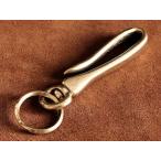 ショッピングバリ 真鍮 ツリバリフック キーリング 回転式（大サイズ）つりばり キーフック 釣り針 ダブルリング ベルトループ キーホルダー ブラス ゴールド