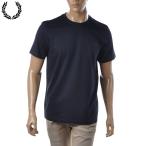 ショッピングフレッドペリー フレッドペリー FRED PERRY Tシャツ メンズ 半袖  カットソー クルーネック ネイビー 紺 ローレルリース プリント ロゴ刺繍 Graphic Print T-Shirt M3626