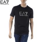 ショッピングアルマーニ エンポリオアルマーニ EA7 EMPORIO ARMANI クルーネック Tシャツ メンズ ブランド 半袖 3RPT71 PJM9Z ブラック