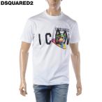 ショッピングディースクエアード ディースクエアード DSQUARED2 Tシャツ メンズ ブランド クルーネック S79GC0064 S23009 ホワイト