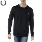 ショッピングフレッドペリー フレッドペリー FRED PERRY Tシャツメンズ 長袖 ブランド ロンT クルーネック M9602 ブラック 2024春夏新作