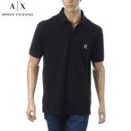 アルマーニエクスチェンジ ARMANI EXCHANGE A|X ポロシャツ メンズ 半袖 XM000367 AF13022 ブランド ロゴ カジュアル ブラック 大きいサイズ 2025春夏新作