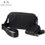 アルマーニエクスチェンジ ARMANI EXCHANGE ショルダーバッグ メンズ ブランド バッグ ボディバッグ ミニポーチ付き XM000864 AF13924 ブラック 斜め掛け