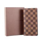 【新品同様・未使用】LOUIS VUITTON ヴィトン ダミエ ブラザ 二つ折り長財布 フランス製 箱付き【GK49】