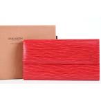 【新品同様・未使用】LOUIS VUITTON ヴィトン 二つ折り 長財布 エピ ポルトフォイユ・サラ レッド ブランドウォレット【HM45】