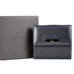 【新品同様・未使用】GUCCI グッチ イタリア製 GGキャンバス×レザー 二つ折り財布 035・3661・2151【IE55】