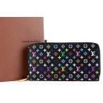 【新品同様・未使用】LOUIS VUITTON ヴィトン マルチカラー ラウンドファスナー 長財布 ジッピーウォレット モノグラム【IH80】