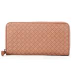 [ как новый * не использовался ]BOTTEGAVENETA Bottega Veneta сетка раунд застежка-молния длинный кошелек бренд мелкие вещи [JG51]