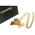 [ очень красивый товар ]CHANEL Chanel Icon колье здесь Mark Gold бренд аксессуары 96P печать мелкие вещи женский [KD88]