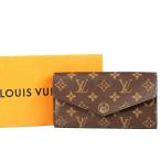 【新品同様・未使用】LOUIS VUITTON ヴィトン 新型 サラ モノグラム 二つ折り長財布 ブランドウォレット【KL16】