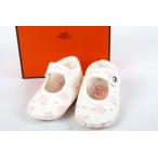 [ как новый * не использовался ]HERMES Hermes Франция производства First обувь примерно 10.5cm baby ребенок обувь [NV77]