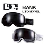 25-26 DICE/ダイス BANK LIMITED MODEL バンク リミテッド メンズ レディース ゴーグル 球面 調光レンズ スノーボード スキー 2026 予約商品