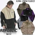 ショッピングスノーボード ウェア レディース 23-24 REPUBLIC &CO/リパブリック R.P.M. CREW FLEECE jacket メンズ レディース 撥水加工フリースジャケット スノーボードウェア スノーウェアー 2024