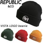 24-25 REPUBLIC &amp; CO/lipa желтохвост kVISTA LOGO beanie мужской женский вязаная шапка . сноуборд Beanie зимняя одежда -2025