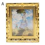  название . миниатюра орнамент картина золотая краска рама 1/12 кукольный дом для monego ho впечатление . живопись маслом . производства искусство можно выбрать 6 вид Франция впечатление .