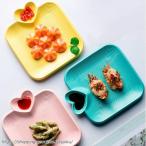 餃子用 ハート 餃子皿 ギョウザ 寿司皿 刺身皿 タレスペース付き 業務用食器 飲食店 食器 醤油皿 おしゃれ 無地 皿