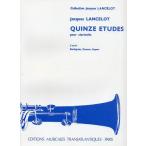 輸入楽譜／クラリネット／ランスロ：ベルビギエ、クラマー、カイザーによる 15の練習曲集