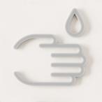 MOHEIM WASH HAND (gray)WASH HANDのピクトグラムサイン一般家庭公共施設オフィス両面テープ取り付け簡単