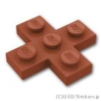 Yahoo! Yahoo!ショッピング(ヤフー ショッピング)レゴ パーツ ばら売り #15397 プレート 3 x 3 クロス：ブラウン | LEGOの部品