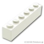 レゴ ブロック パーツ ばら売り #3009 ブロック 1 x 6：ホワイト | LEGOの部品