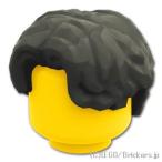  Lego детали продажа поотдельности #3277 Mini fig волосы - правый разделение. Short way Be : черный | LEGO. детали 