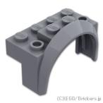  Lego детали продажа поотдельности #3387 vehicle машина брызговик 4 x 2 1/2 x 2 - раунд арка : темно-серый | LEGO. детали 