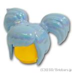  Lego детали продажа поотдельности #34697pb01 Mini кукла волосы - Short tsu Inte -ru Rainbow верх : яркий голубой | LEGO. детали 