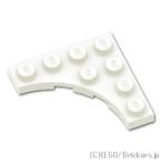  Lego детали продажа поотдельности #35044 plate 4 x 4 - машина b cut 3 x 3: белый | LEGO. детали 