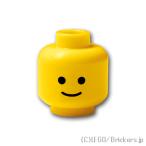レゴ 頭 パーツ ばら売り #3626b ミニフィグ ヘッド - 笑顔：イエロー | LEGOの部品 ミニフィギュア 顔