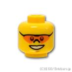 レゴ 頭 パーツ ばら売り #3626c ミニフィグ ヘッド - オレンジサングラスの笑顔：イエロー | LEGOの部品 ミニフィギュア 顔